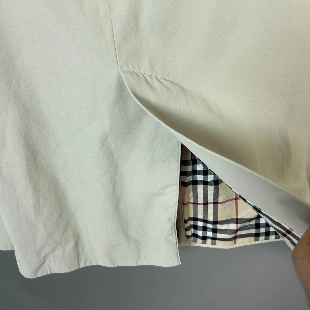 Burberry London Mid-length Trench Coat Men's 48 Tan Heritage‎ Classic Nova Check